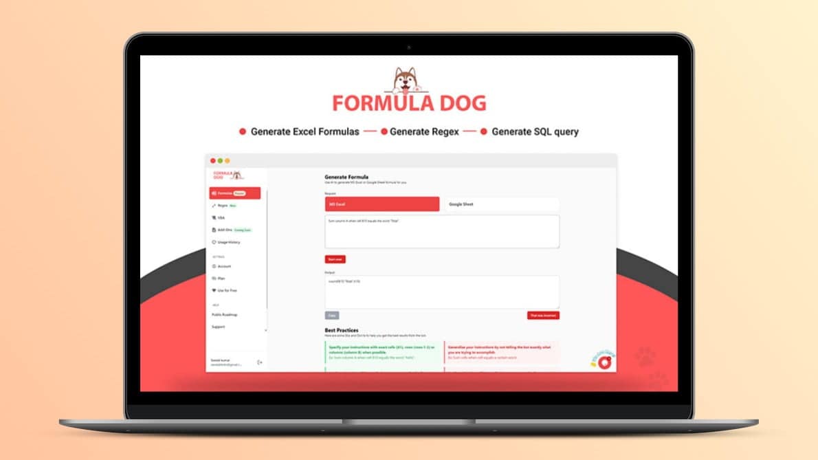 Formula Dog Lifetime Deal Image