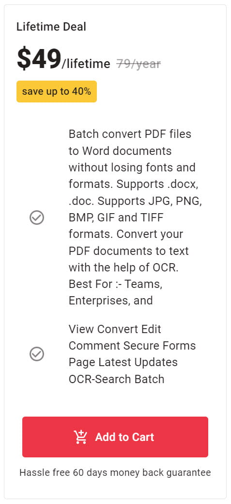 CoolNew PDF Lifetime Deal Pricing