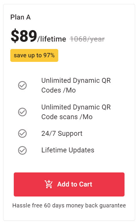 FunnQR Lifetime Deal Pricing