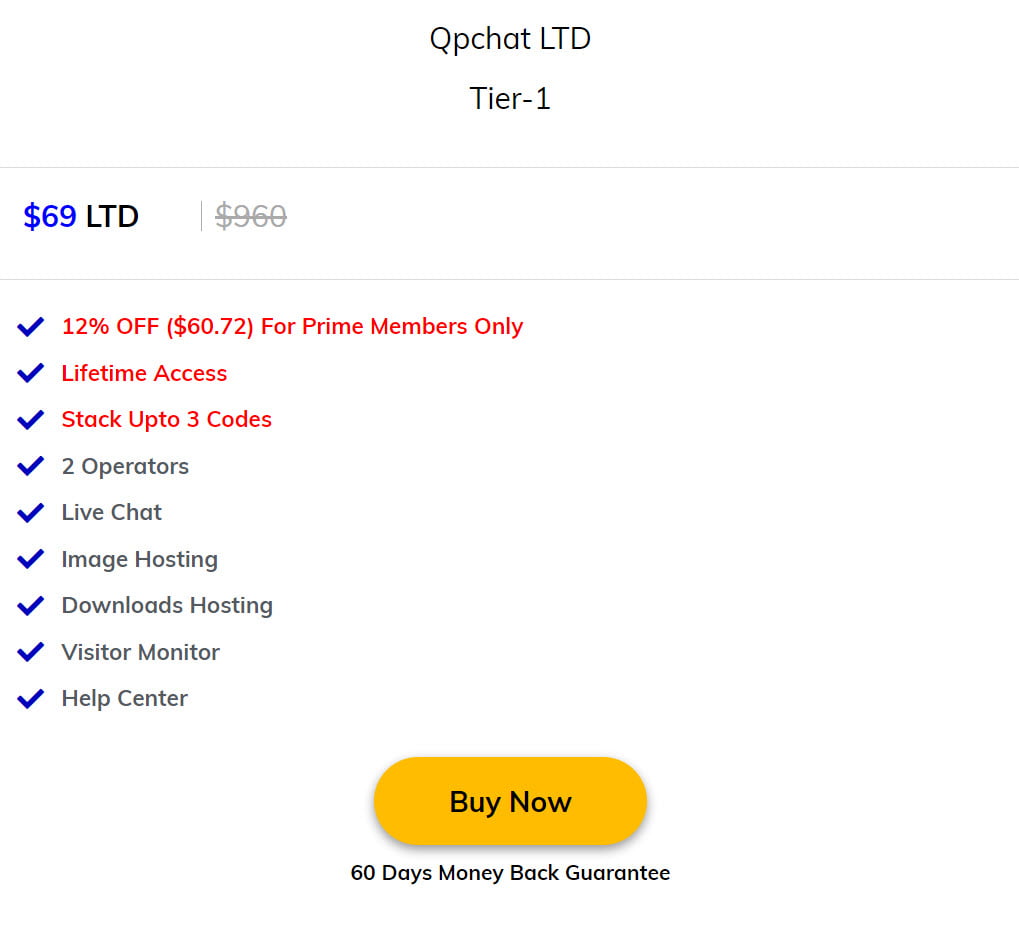Qpchat Lifetime Deal Pricing