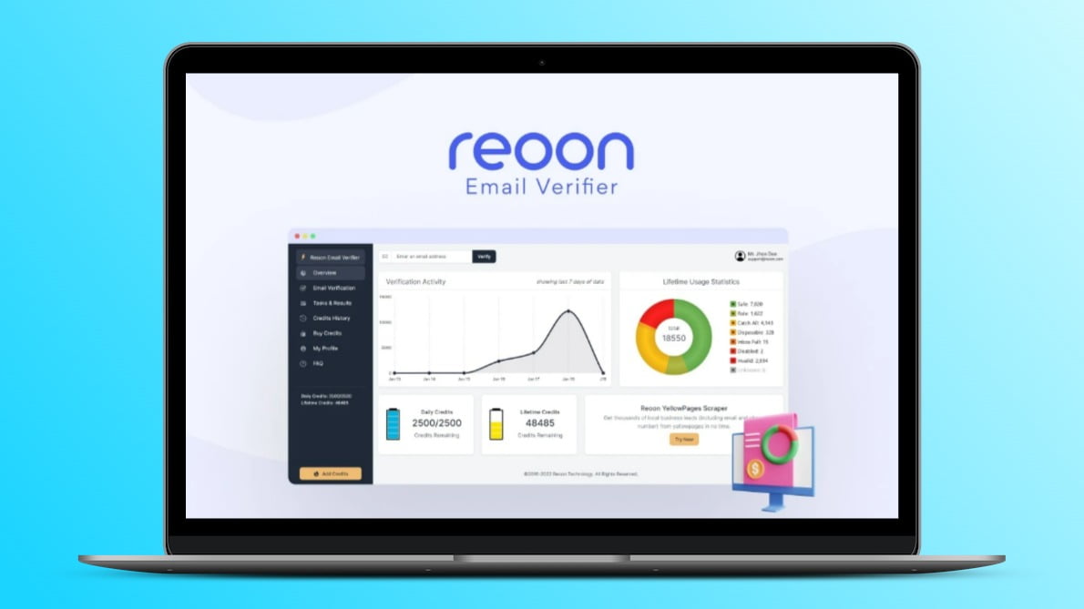 Reoon Email Verifier Lifetime Deal Image