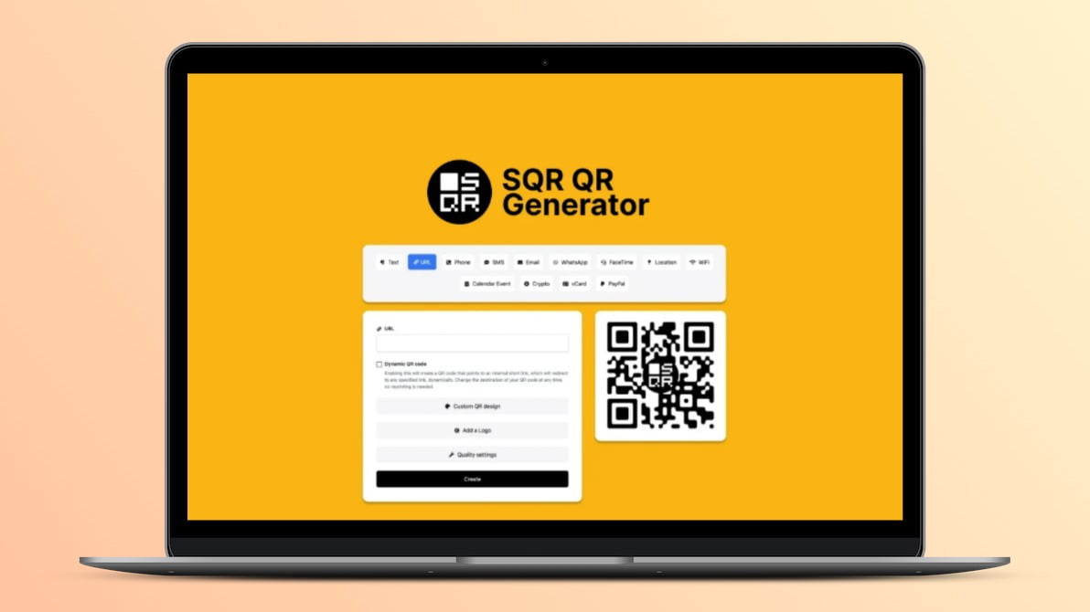 SQR QR Generator Lifetime Deal Image
