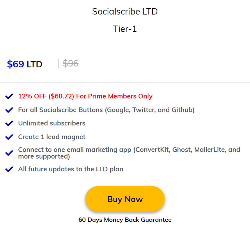 Socialscribe Lifetime Deal Pricing