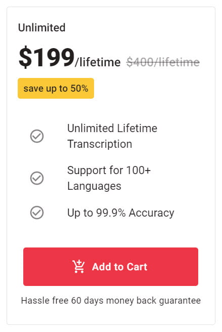 nScription Lifetime Deal Pricing