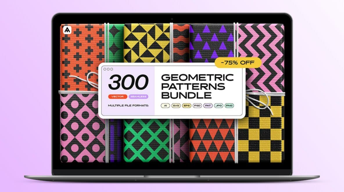 300 Geometric Patterns Lifetime Deal Image