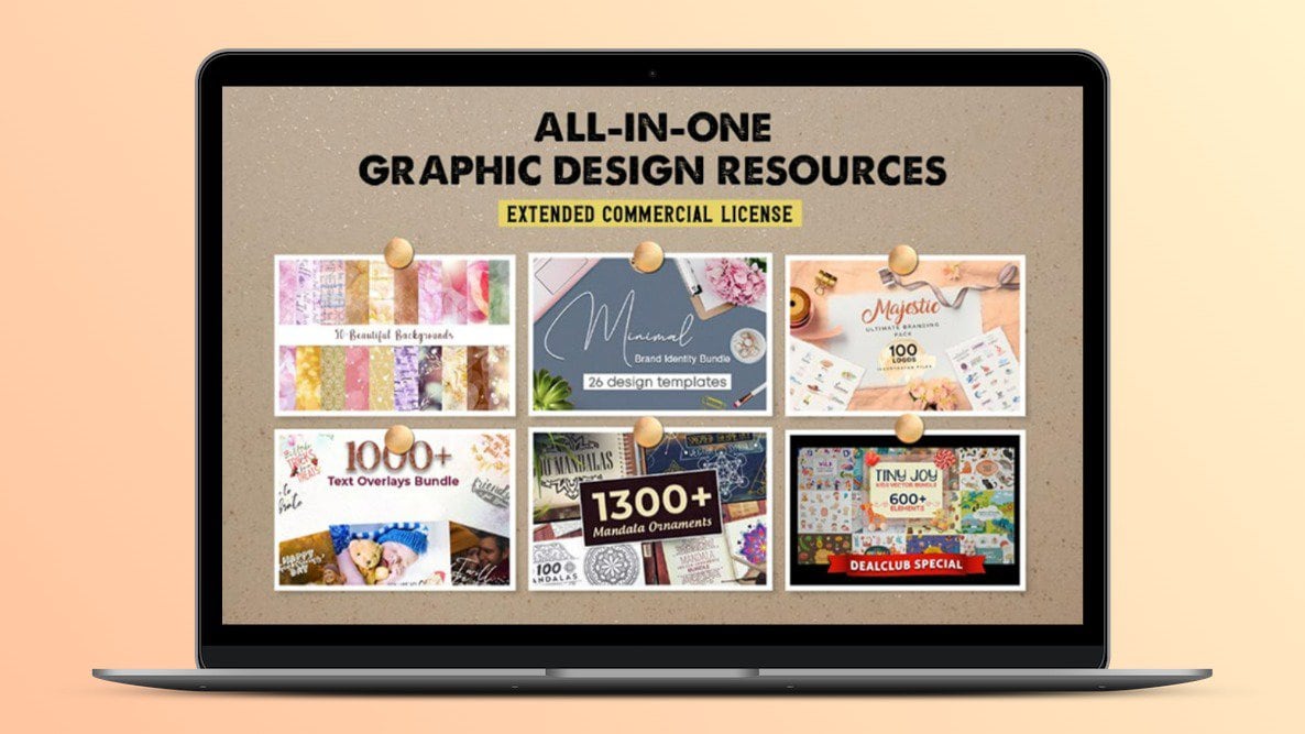All In One Graphic Design Resources Lifetime Bundle Deal Image