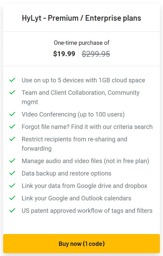 Hylyt-co Lifetime Deal Pricing