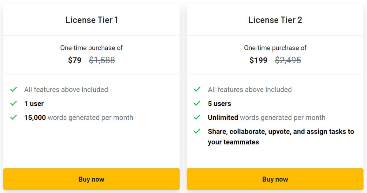 Helloscribe Lifetime Deal Pricing
