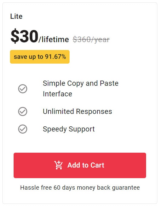 ReviewReply Lifetime Deal Pricing