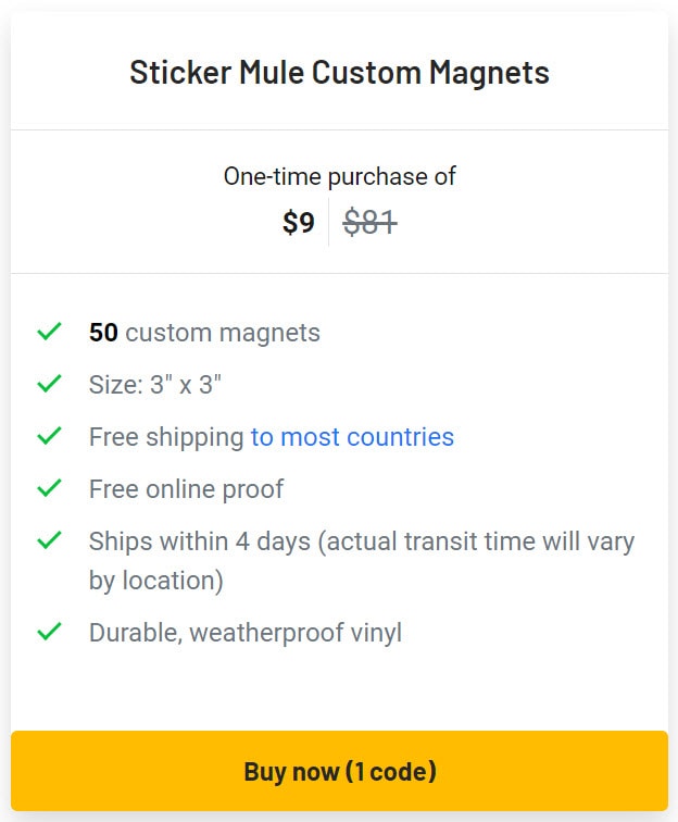 Sticker Mule Custom Magnets Lifetime Deal Pricing