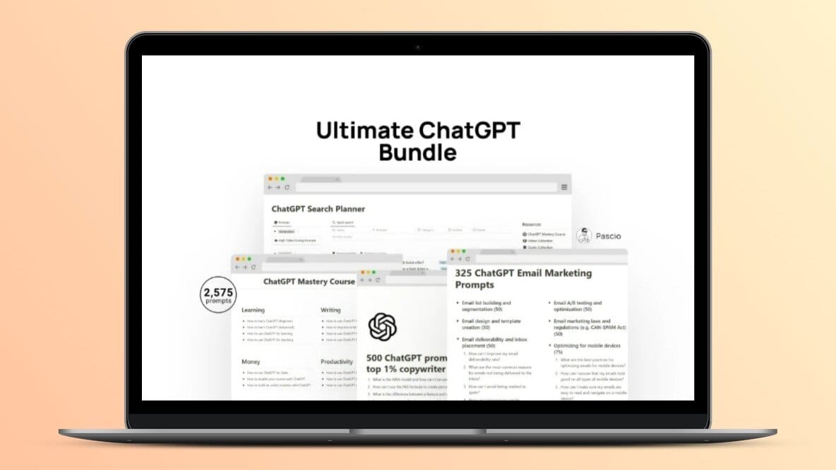 Ultimate ChatGPT Lifetime Bundle Deal Image