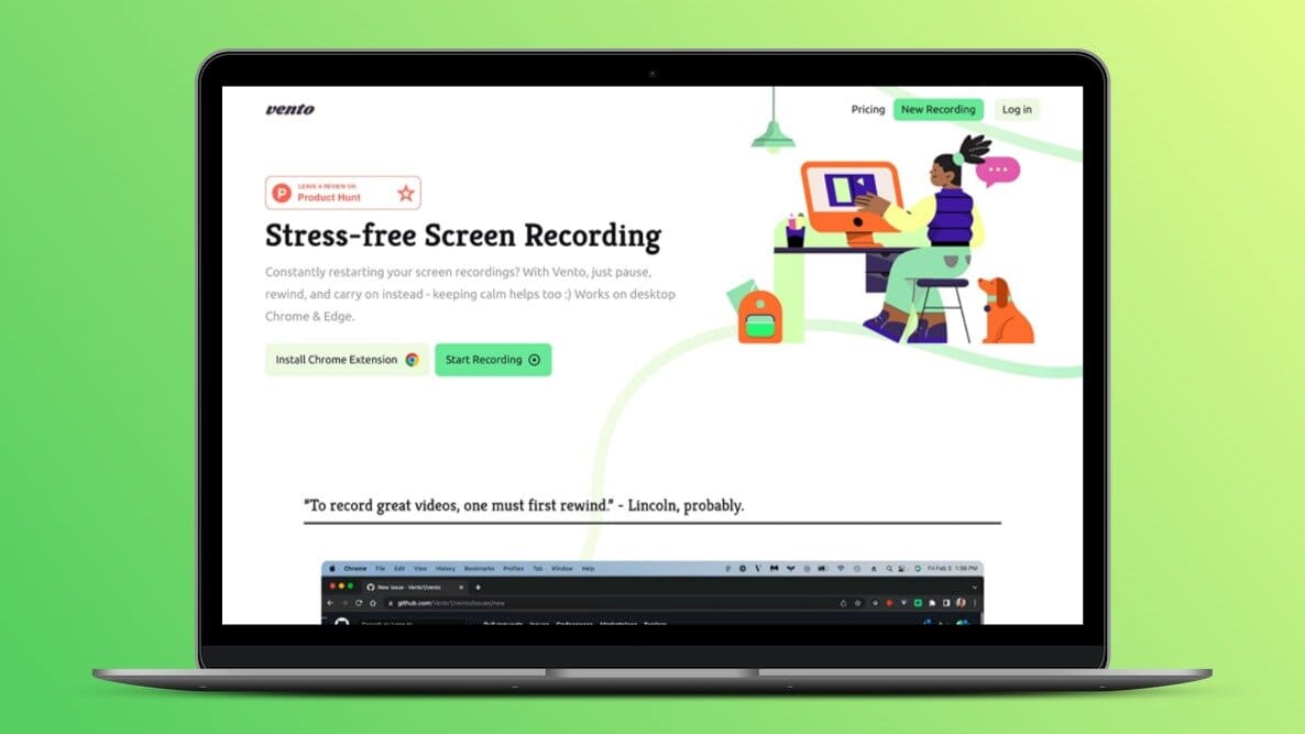 Vento.so Lifetime Deal,  | Screen Recording Tool that You Can Rewind.