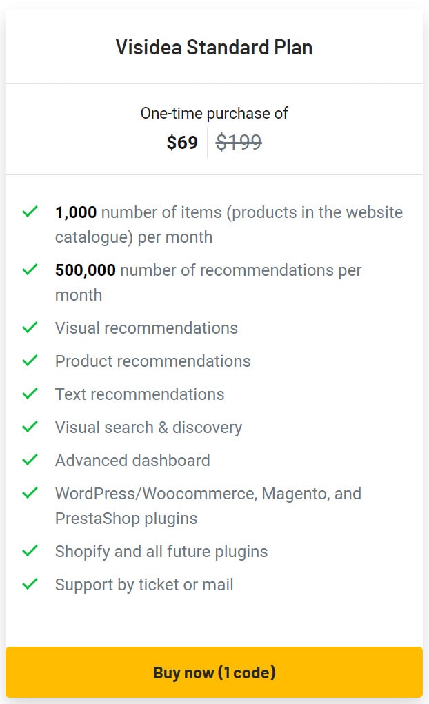 Visidea Lifetime Deal Pricing