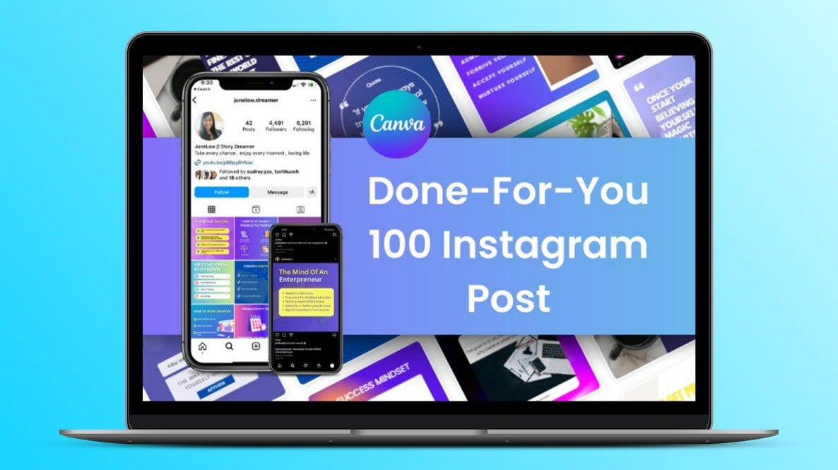100 Amazing Instagram Posts Bundle | Lifetime License