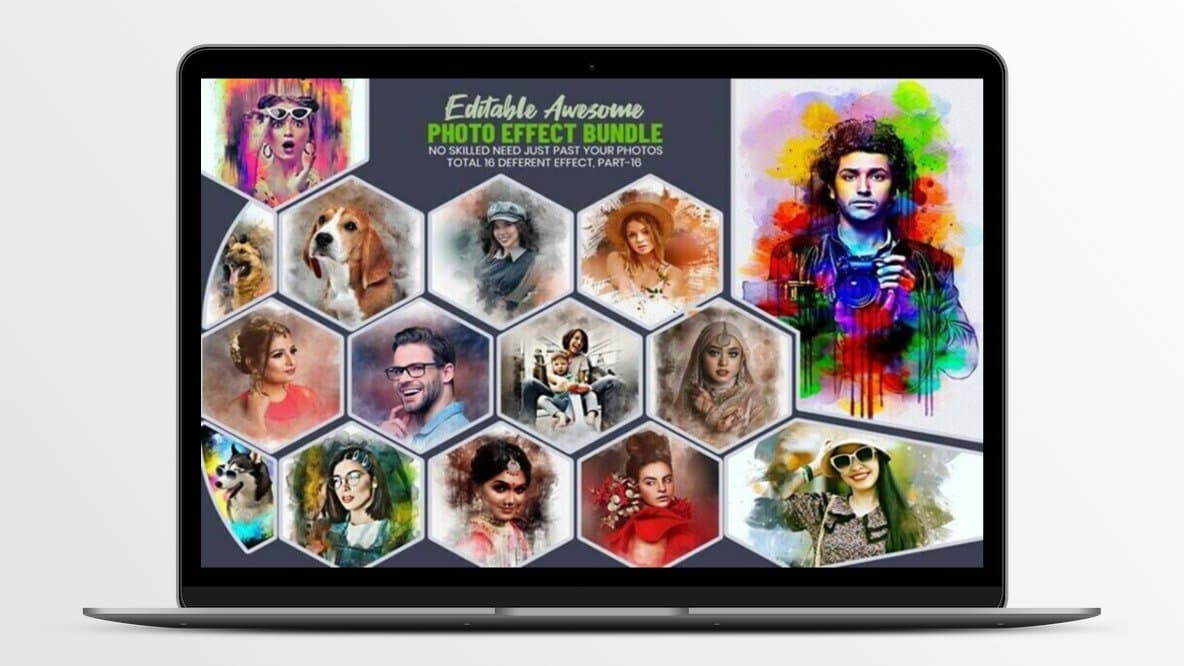 16+ Editable Awesome Photo Effects Bundle | Lifetime License