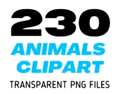 230 Amazing Animal Clipart Images Lifetime License Logo