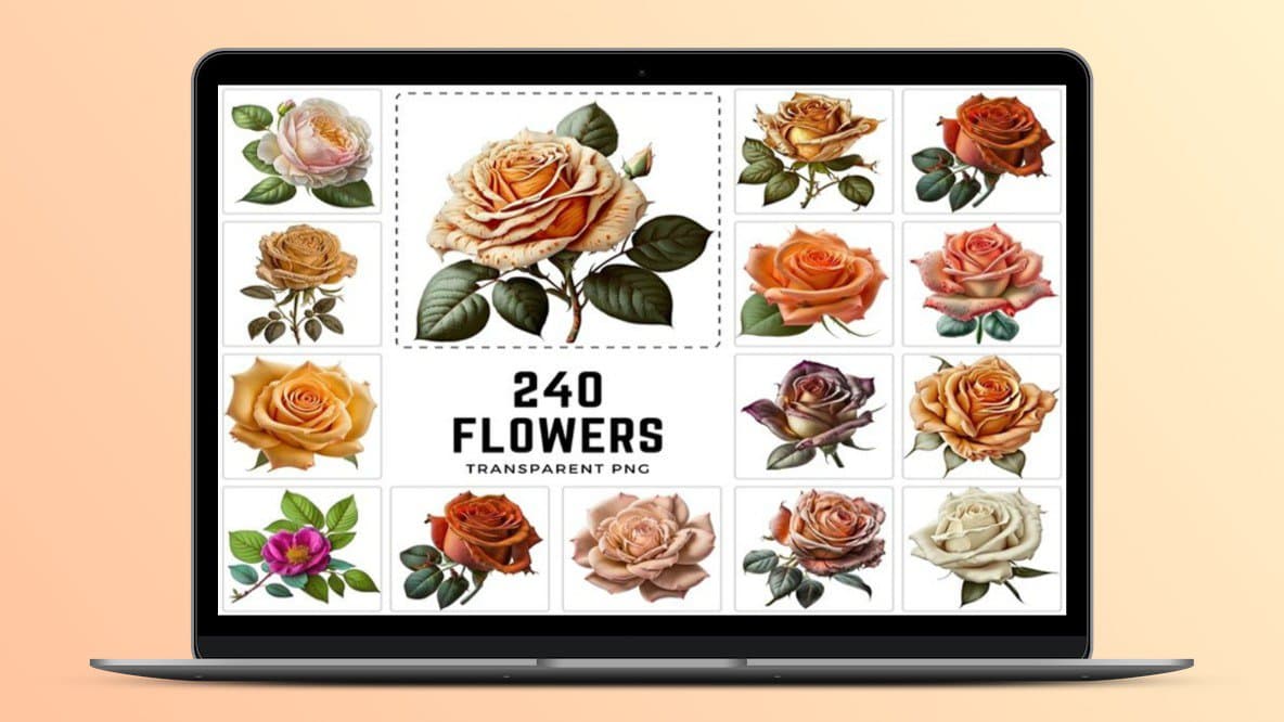240 Rose Images Bundle | Lifetime License