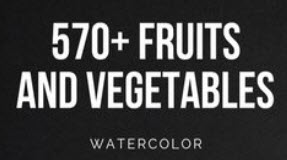 570+ Fruits & Vegetables Illustrations Bundle Lifetime License Logo