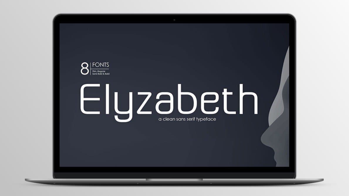 8 Elyzabeth Pro – Font Family Lifetime License Image