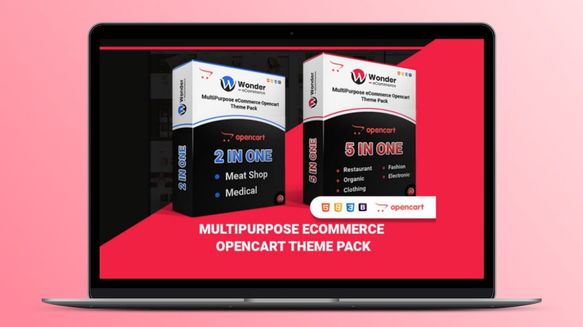 Wonder – Multipurpose Ecommerce Opencart Themes Pack Lifetime Deal Image