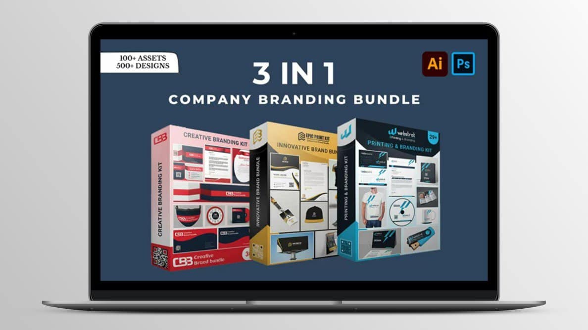 3-In-1 Company Branding Templates Bundle | Lifetime License