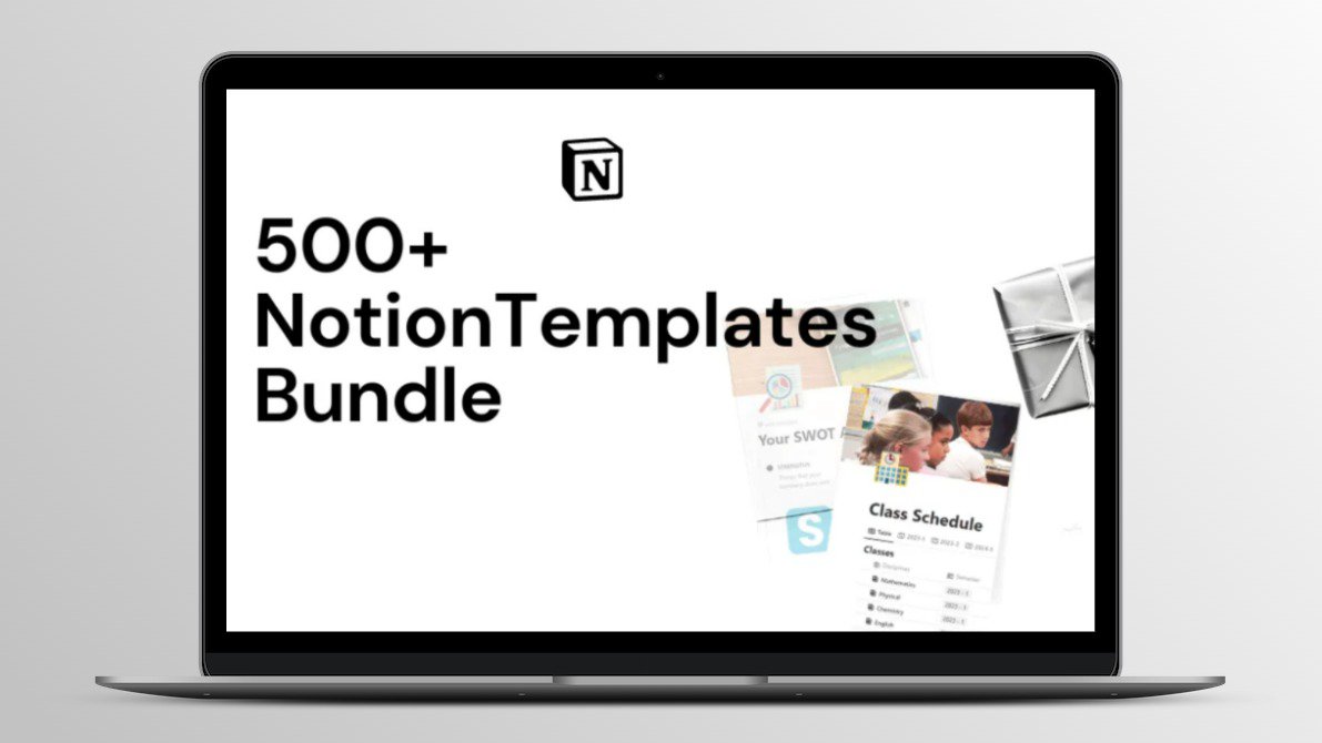 500+ Notion Templates Bundle | Lifetime Access
