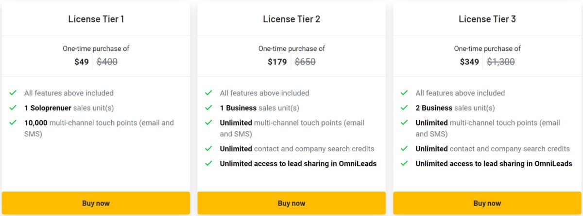 Omni.us Lifetime Deal Pricing