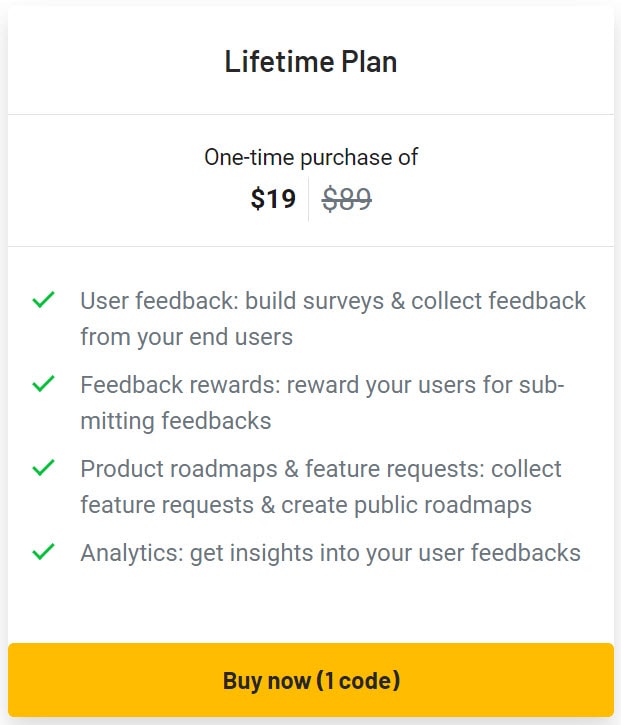 Productlogz Lifetime Deal Pricing