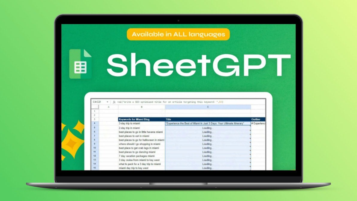 SheetMagic Lifetime Deal,  🤖 ChatGPT + Google Sheets Integration