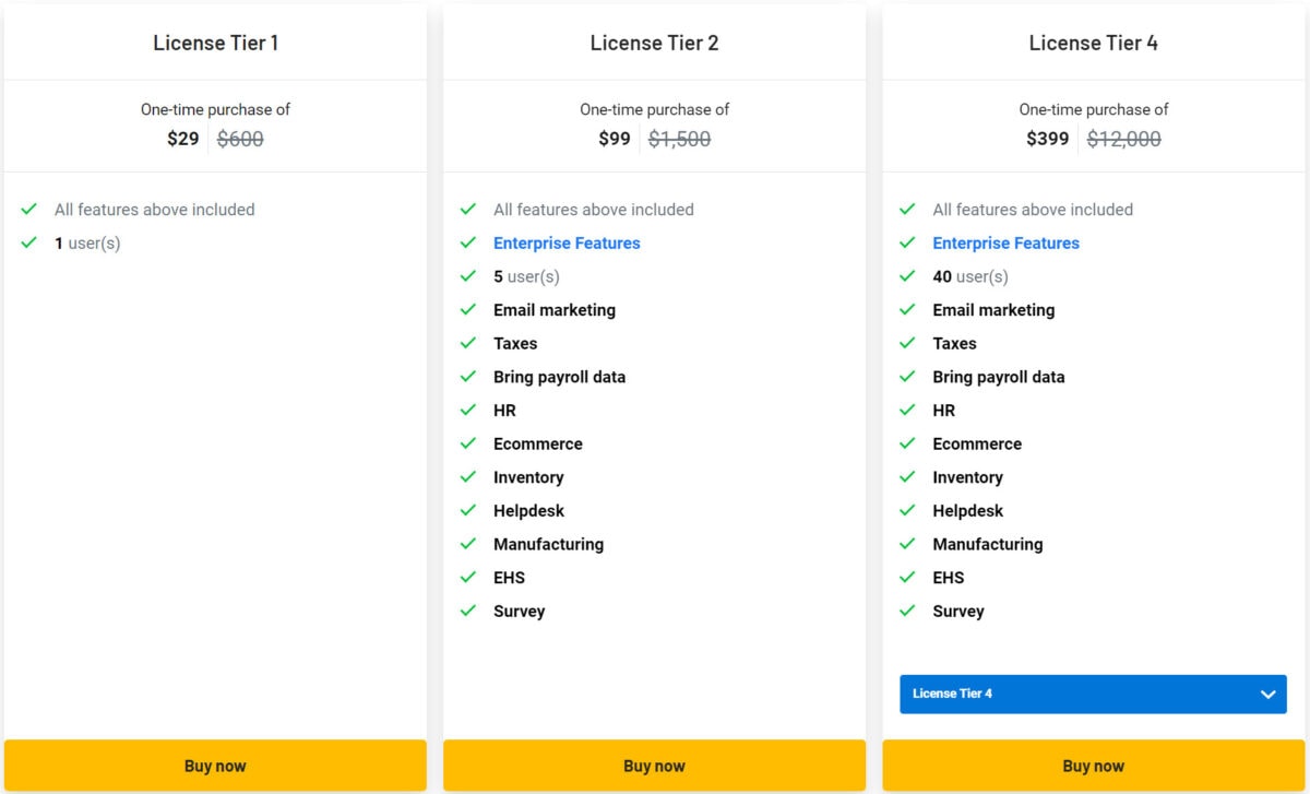 Accurants Lifetime Deal Pricing