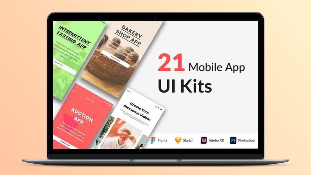 21 Mobile App UI Kits Bundle | Lifetime License