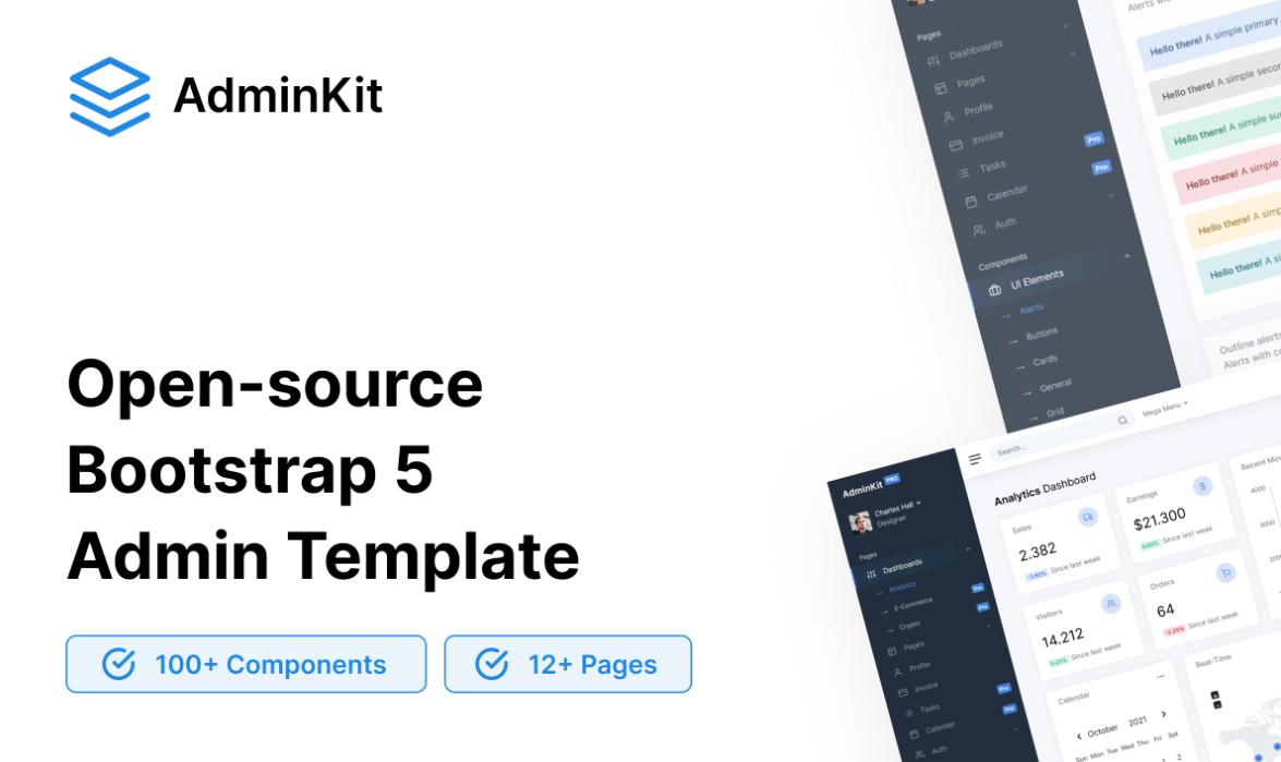 AdminKit Lifetime Free Deal – Bootstrap 5 Admin Template