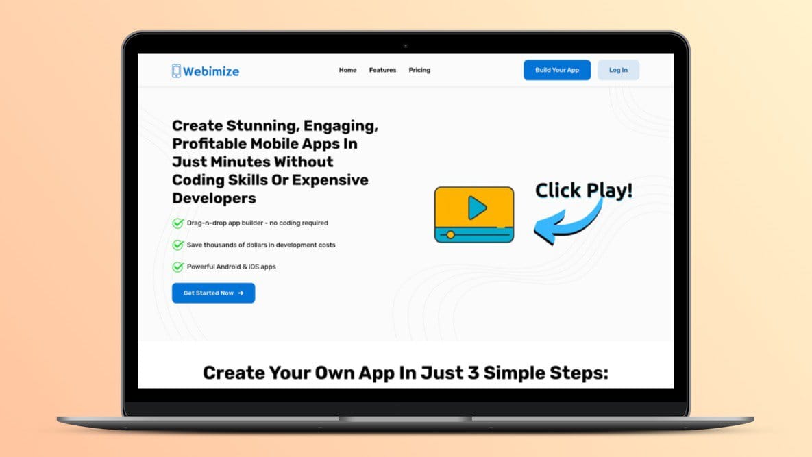 Webimize Lifetime Deal ⚡ Mobile App Builder
