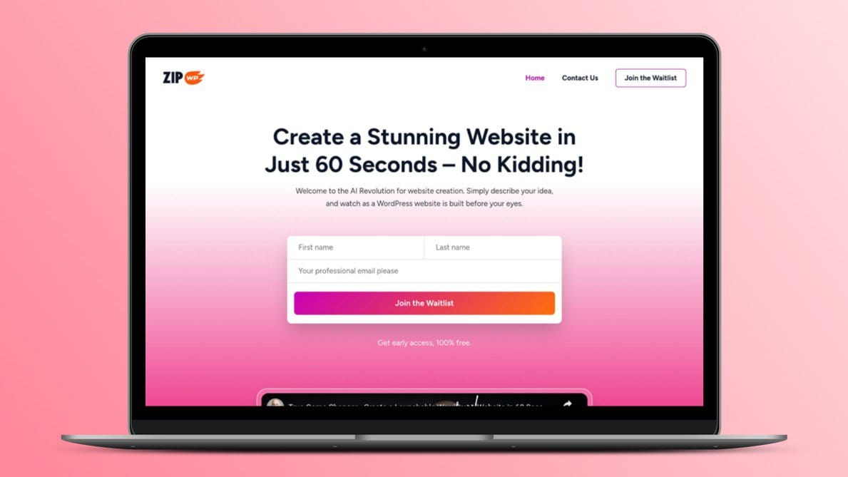 ZipWP — Create a Stunning Website in Just 60 Seconds