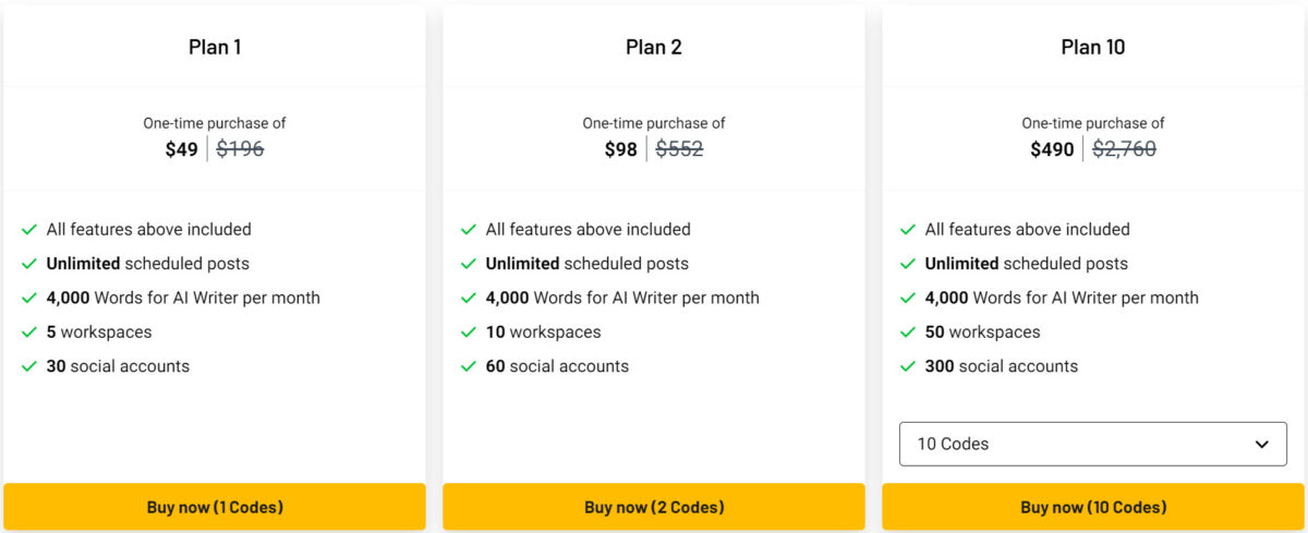 Postly Lifetime Deal Pricing I