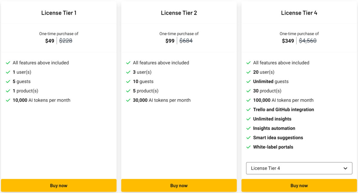 Storiesonboard Lifetime Deal Pricing