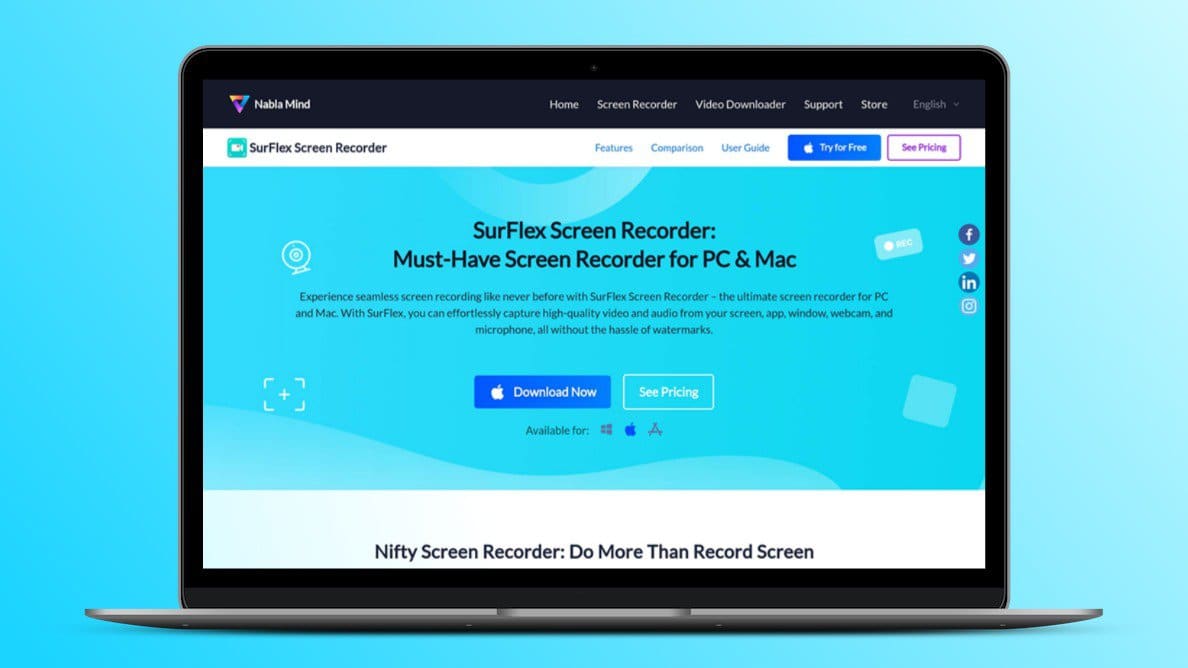 Surflex Screen Recorder For Mac Lifetime Subscription Image