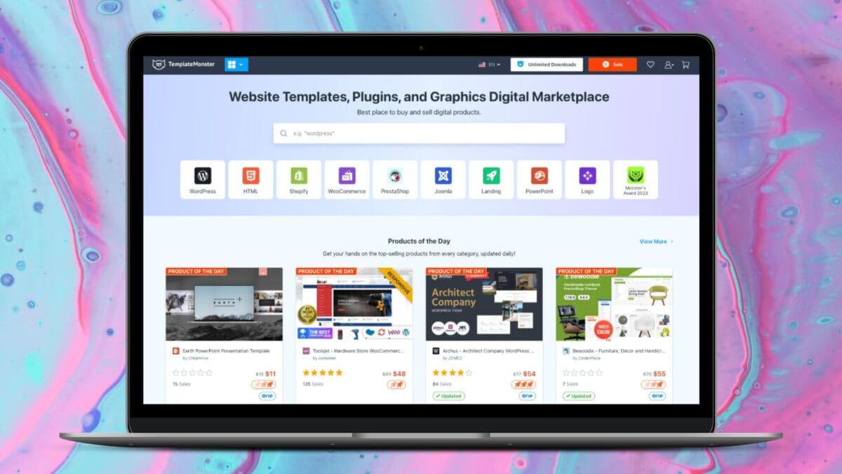 TemplateMonster 🎨 High-Quality Digital Products, Web Templates & More