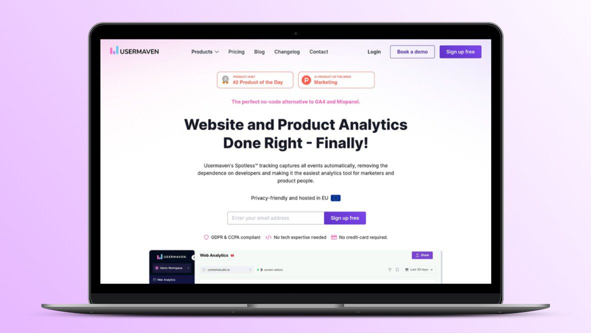 Usermaven 📈 Privacy-friendly Real-time Web Analytics & Product Insights