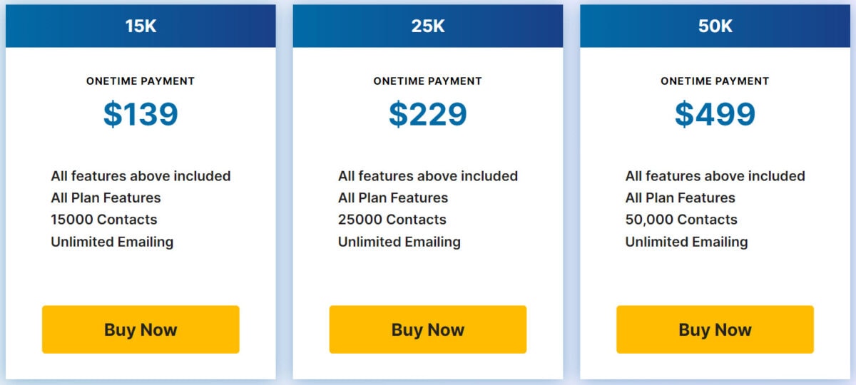 Kirim Email Lifetime Deal Pricing