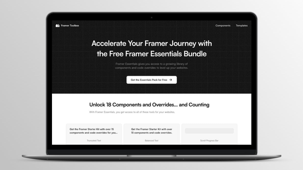 Framer Toolbox - Framer Essentials Pack Lifetime Free Deal