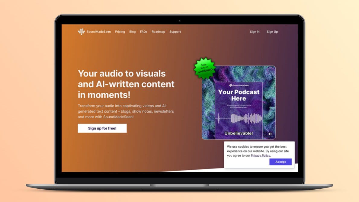 SoundMadeSeen Lifetime Deal,  🎵 Transform Your Audio into Engaging Videos