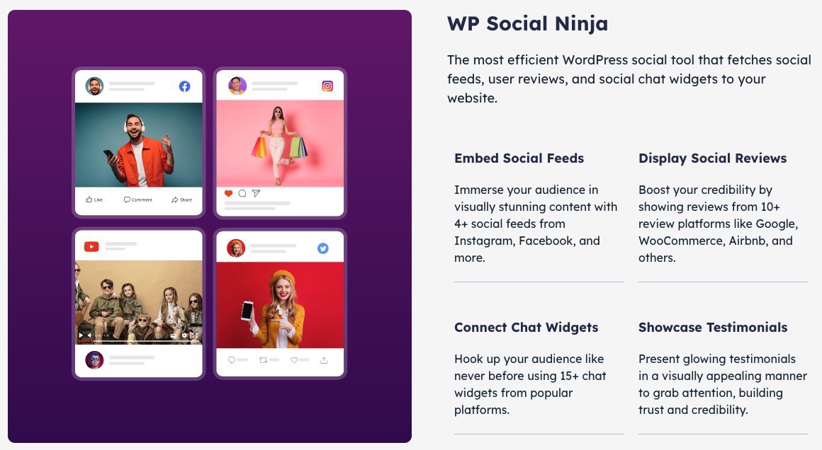 Wp Social Ninja Features