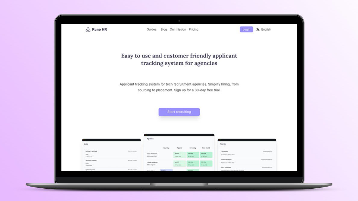 Rune HR Annual Deal,  💼 Online Applicant Tracking System