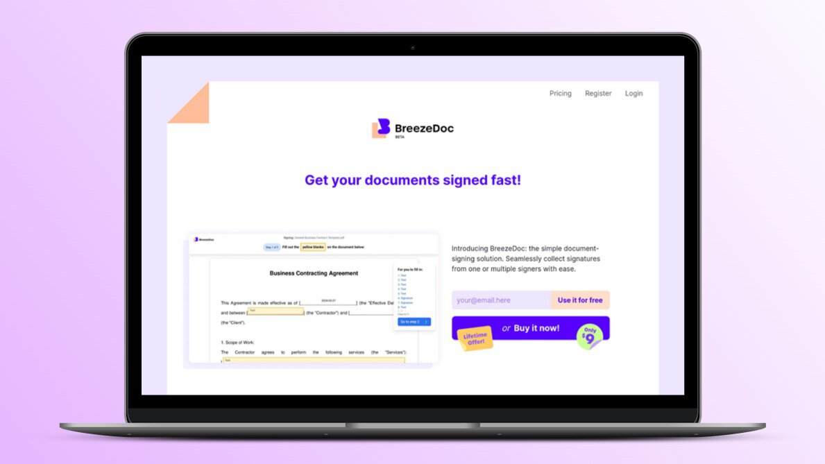 BreezeDoc Lifetime Free Deal 📑 Get Your Documents Signed Fast!