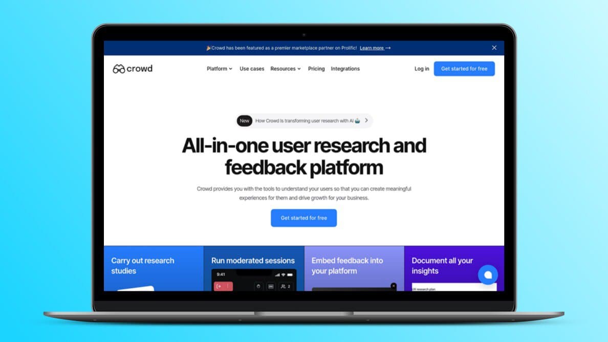 Crowd Lifetime Deal,  📑 All-In-One User Research & Feedback Platform