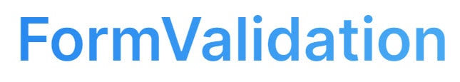 Formvalidation Logo