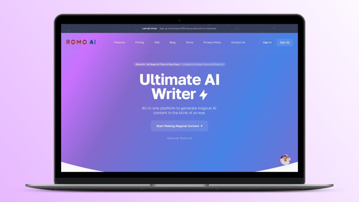 Romo AI Lifetime Deal 🤖 Unleash AI Magic for Creative Content!