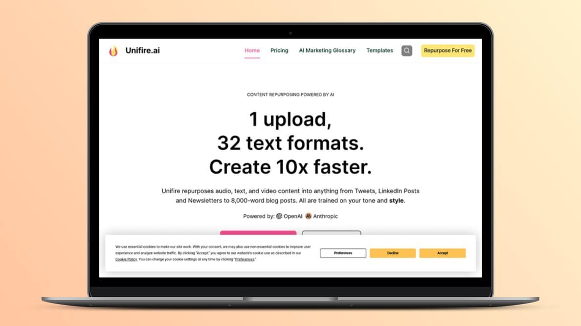 Unifire.ai Lifetime Deal 💡 Repurpose Content With AI & Create 10x Faster