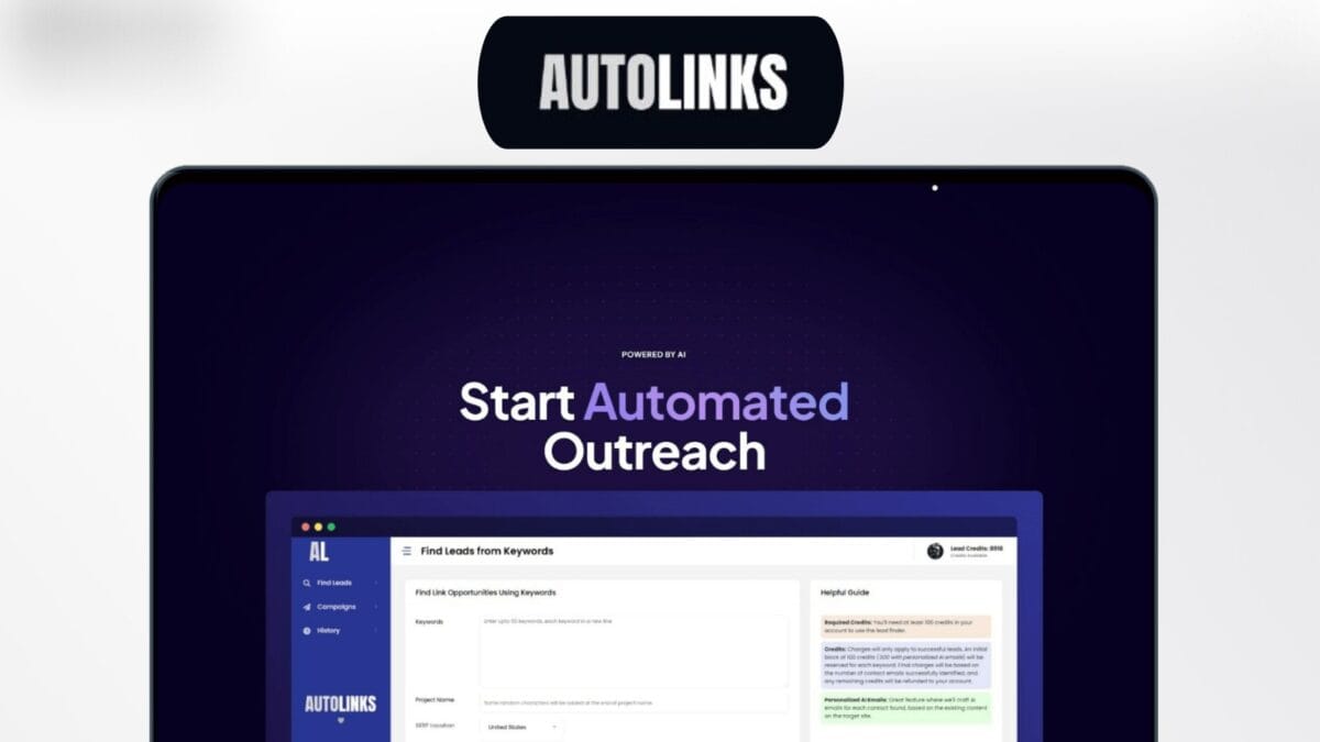 Autolinks.ai Lifetime Deal Image